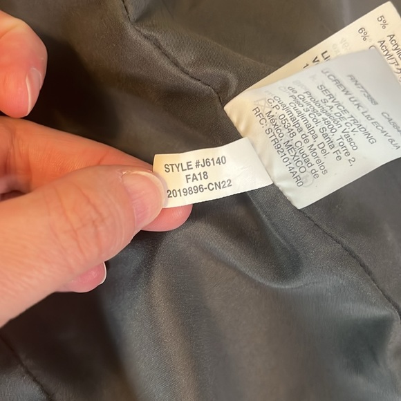 JCrew Factory Mercantile City Wool Coat Grey Size 4 - Picture 14 of 16